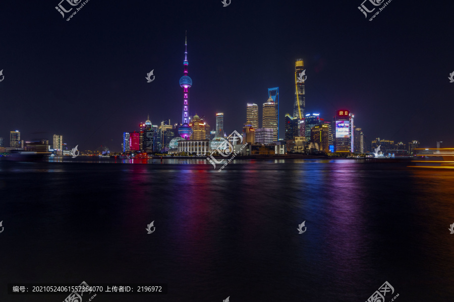 陆家嘴夜景图片