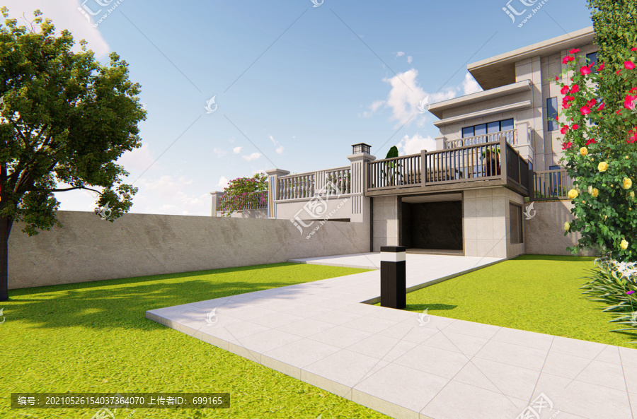 新中式别墅花园景区大门设计