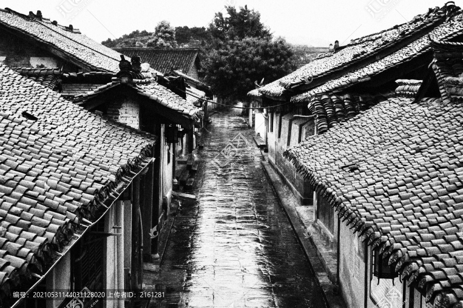 四川阆中雨天摄影