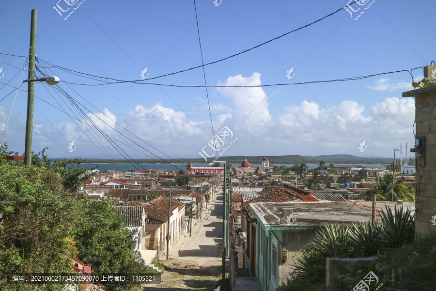 古巴海边村庄