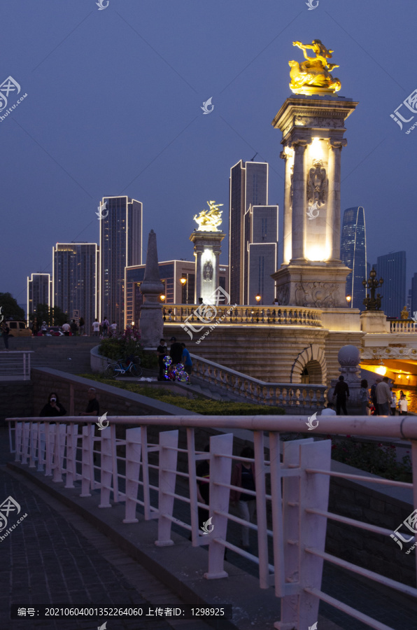 天津北安桥夜景