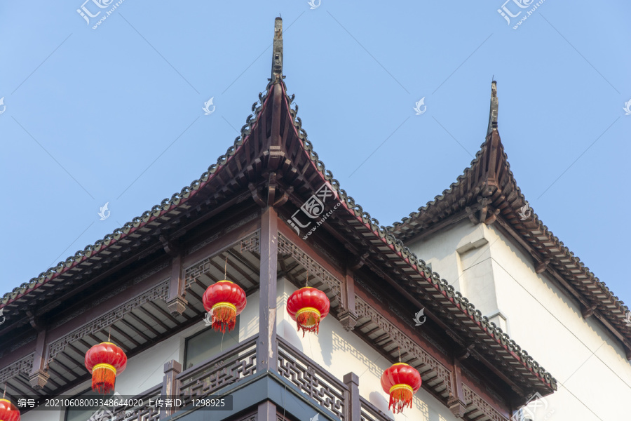 中式古典建筑檐角