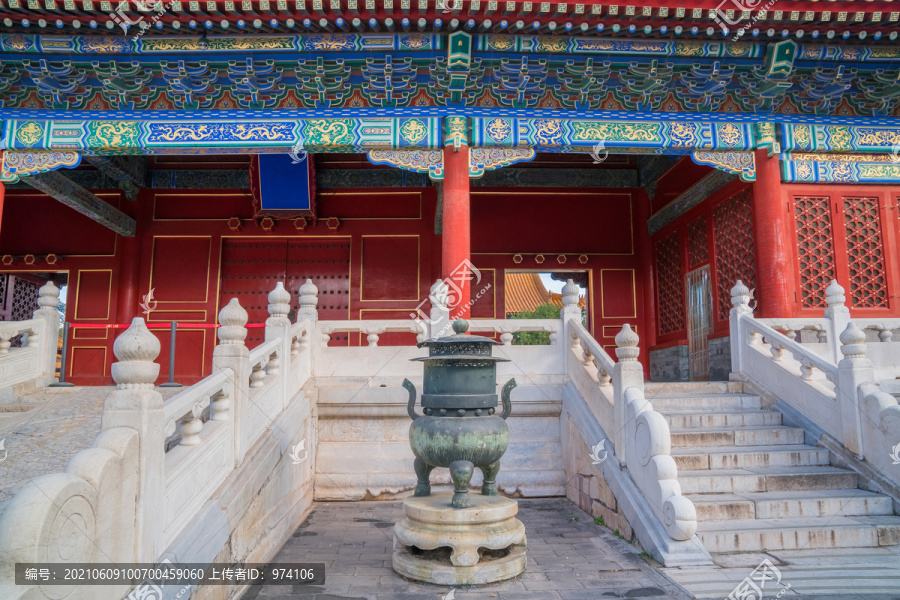 北京故宫古建筑古城墙和旅游风光