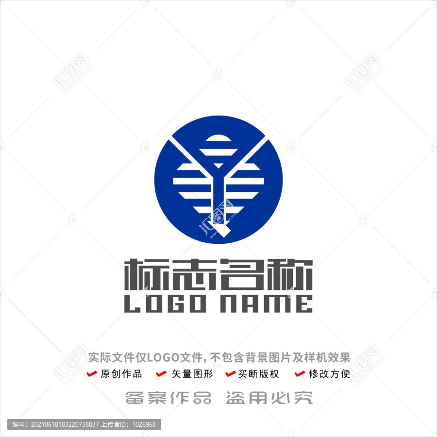 YQ字母标志铜钱logo