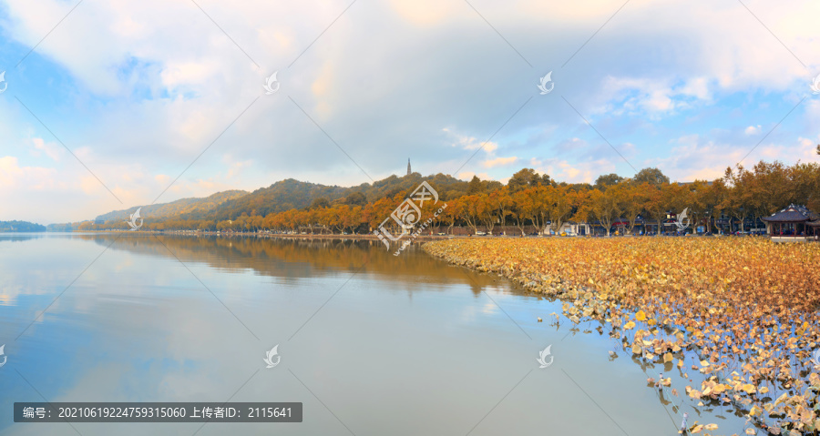 杭州西湖秋景大画幅