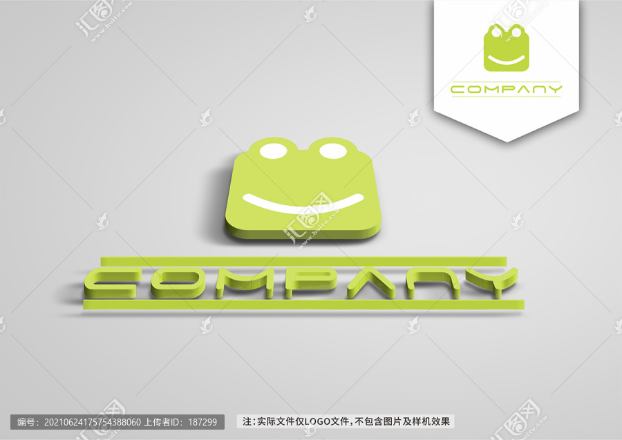创意简洁动物logo青蛙