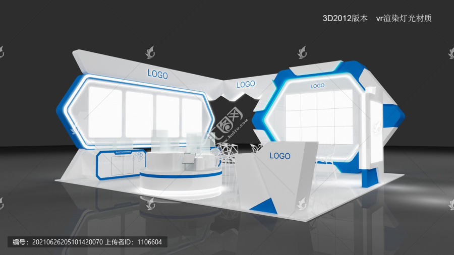 三十六平科技展台模型