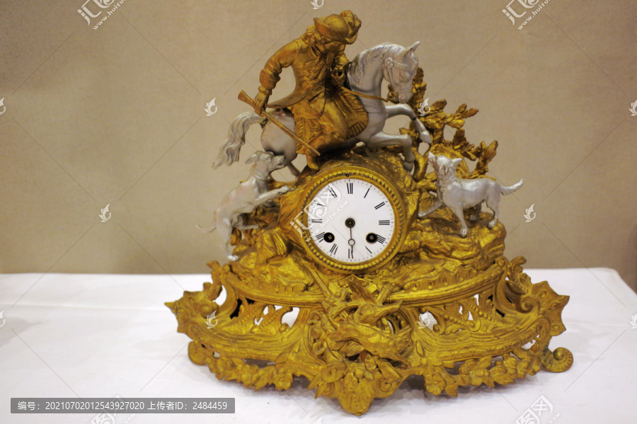 法国拿破仑鎏金音乐座钟