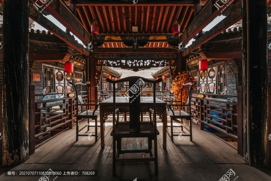 中国古代建筑和木质桌椅
