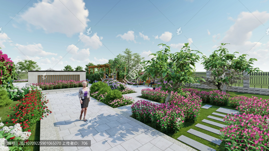 庭院花园景观设计方案效果图