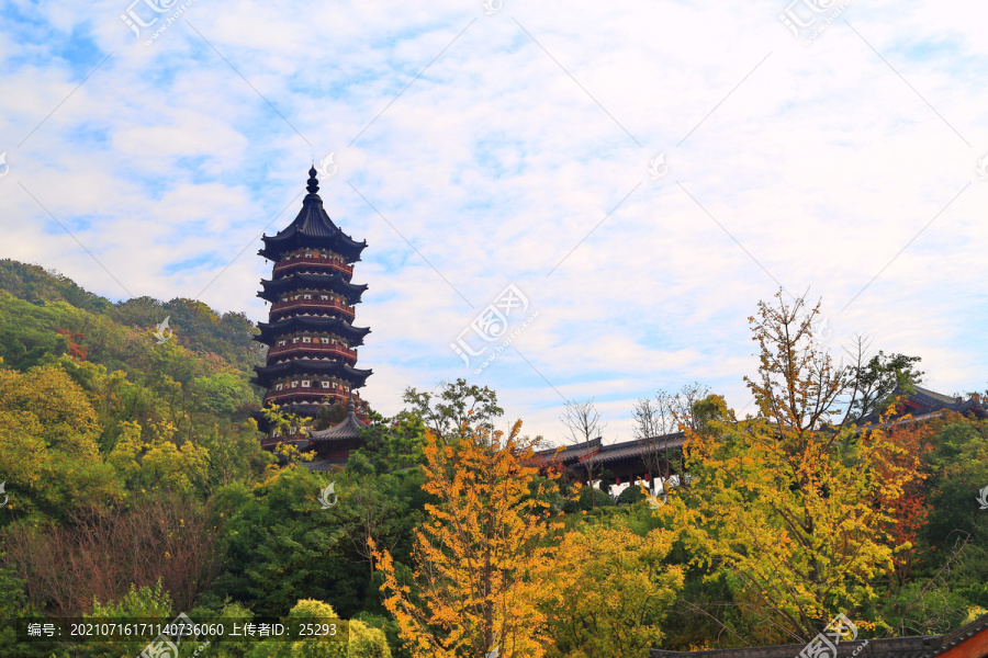 南京牛首山秋景