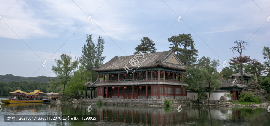 承德避暑山庄烟雨楼建筑景观