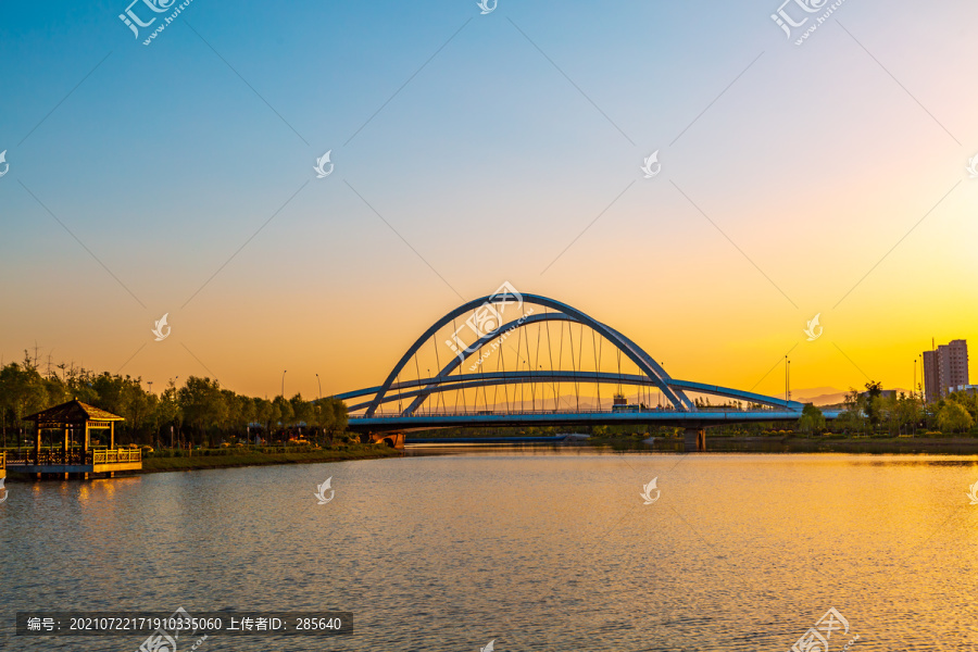 忻州云中河景区的桥梁
