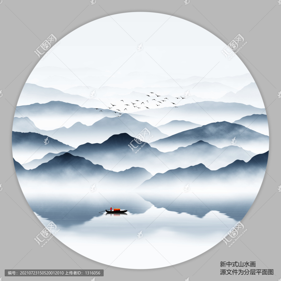 禅意山水画