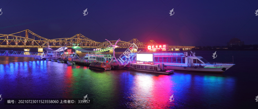 鸭绿江断桥夜景