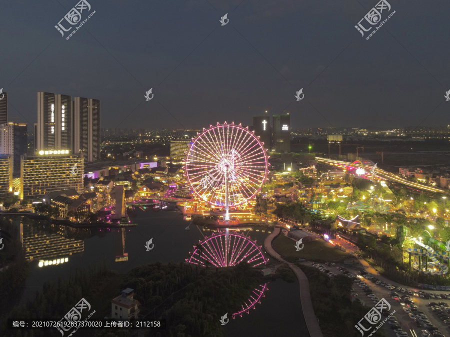 顺德华侨城欢乐海岸夜色