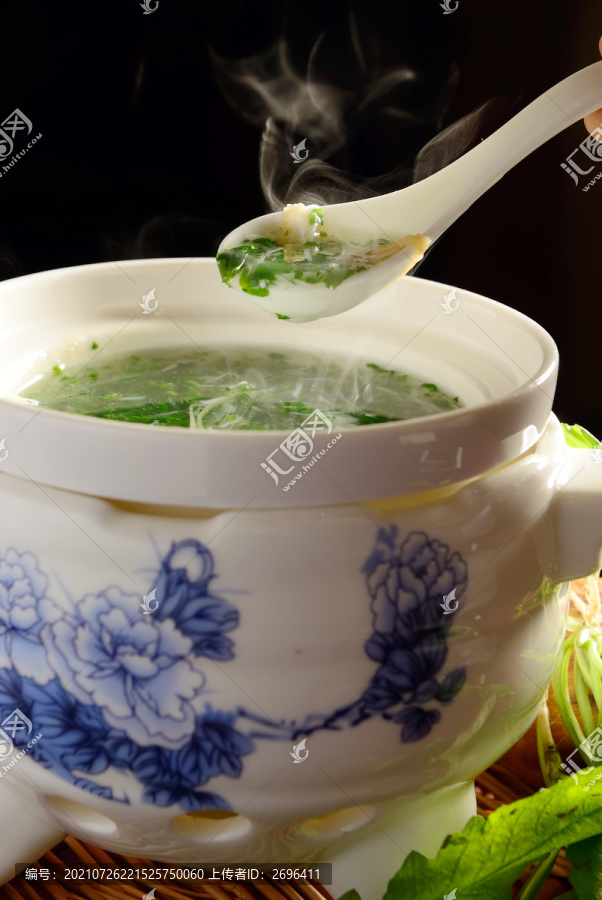 竹笋荠菜汤