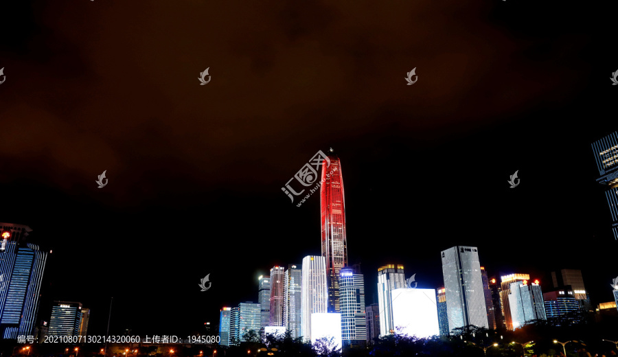 深圳市民中心绚丽灯光秀