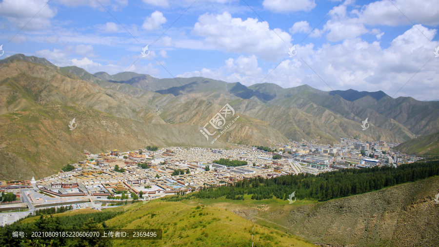 夏河拉卜楞寺全景