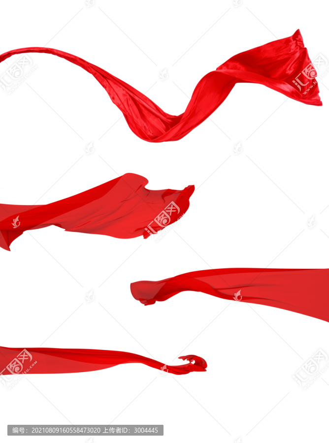 红丝带丝绸素材