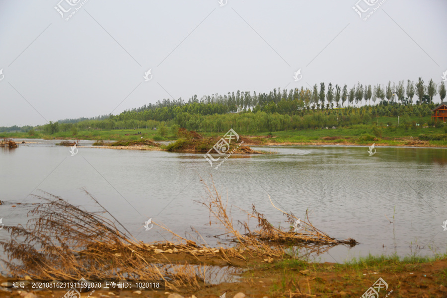 河岸河边洛河滩