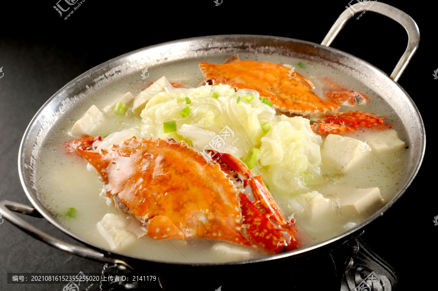海蟹炖大白菜豆腐粉