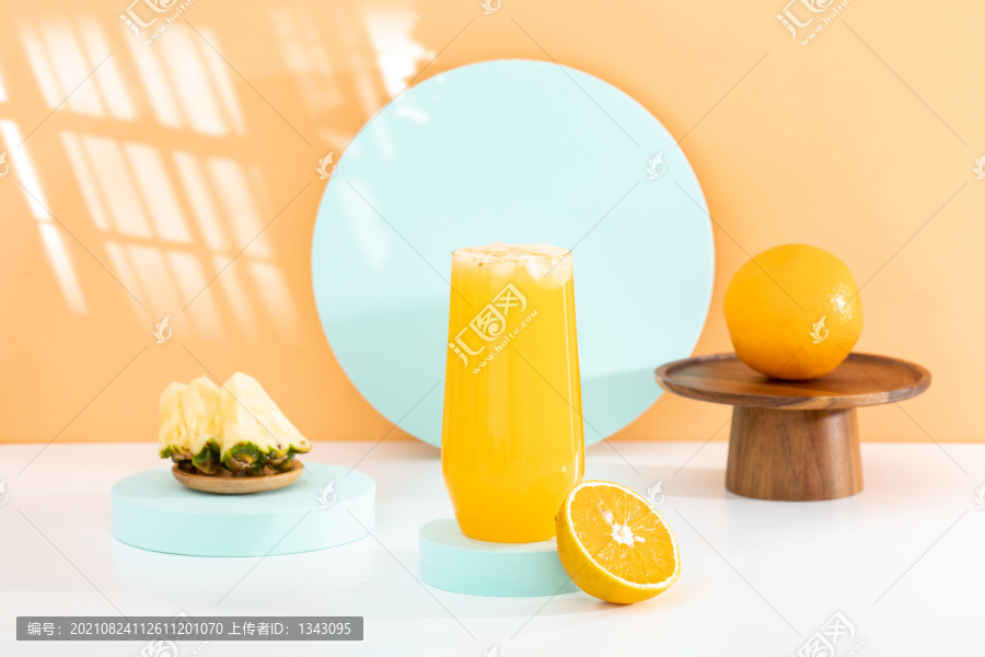 橙子凤梨茶