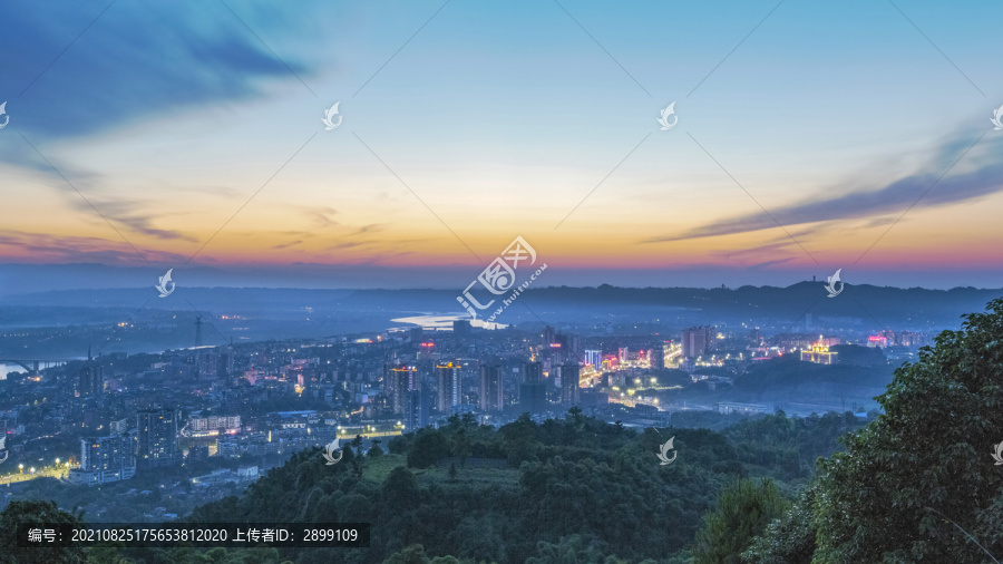 四川宜宾城市夜景