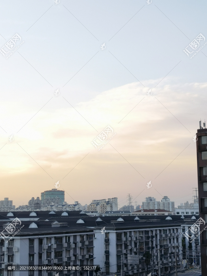 城市傍晚风景