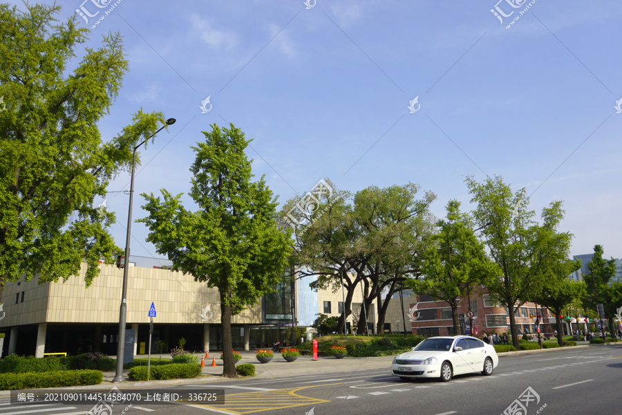 韩国德寿宫美术馆地区城市风光