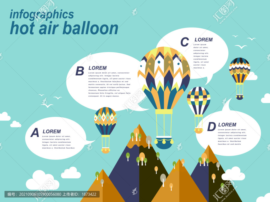 热气球知识原理信息图表设计