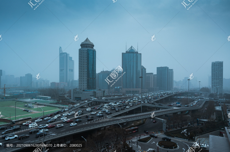 北京国贸高架风光