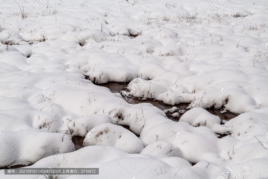 四川阿坝州毕棚沟冬季雪景图