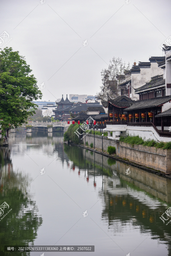 江苏省南京市秦淮河夫子庙风光