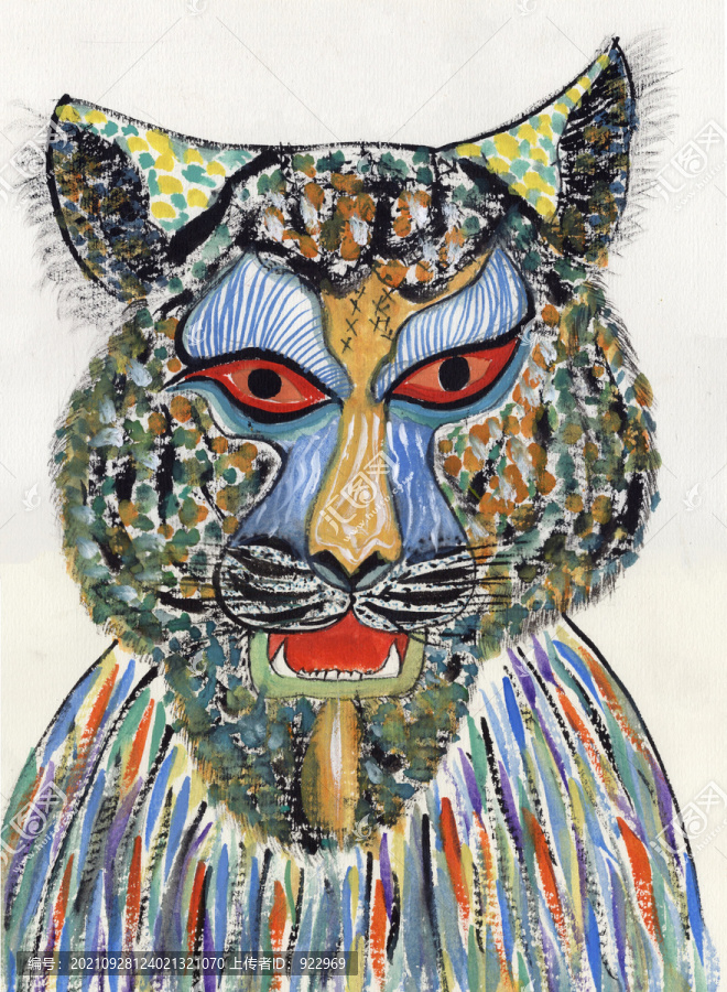 豹子头传统艺术民间艺术美术创意