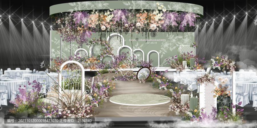 法式花园婚礼效果图