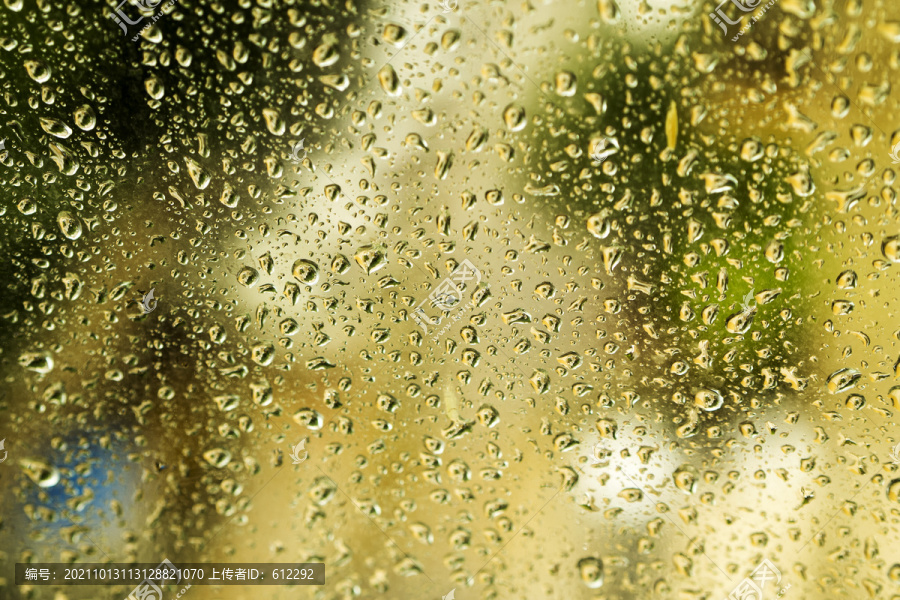 高清玻璃雨滴