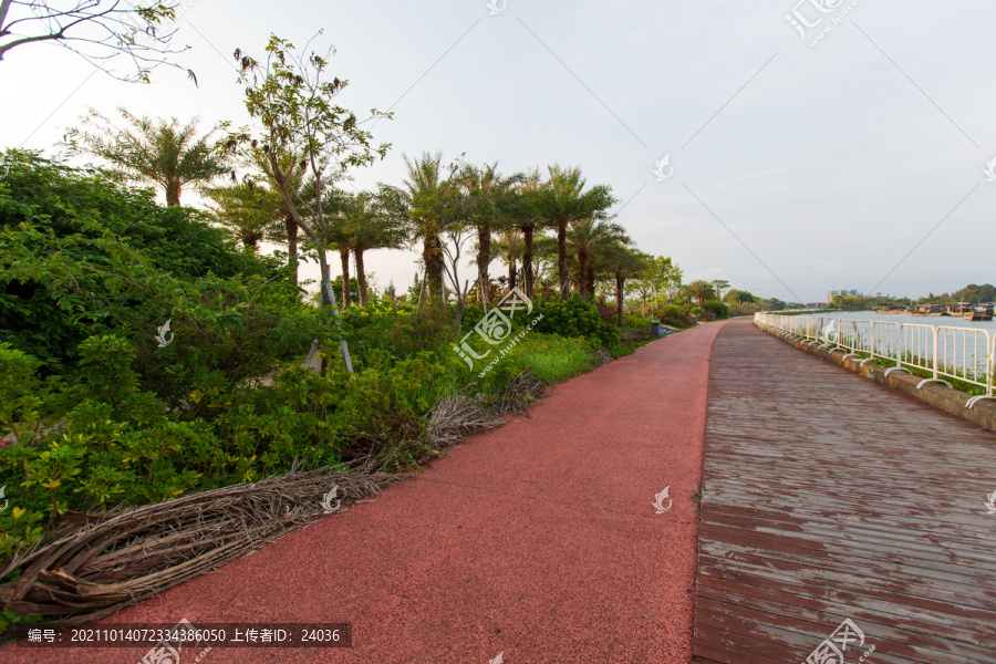 钦州茅尾海滨海浴场休闲步道