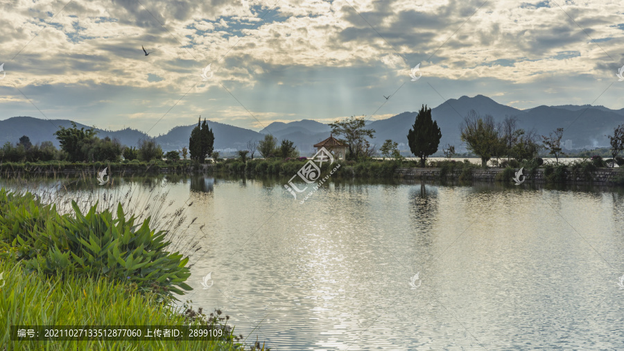 云南昆明草海湿地公园自然景观