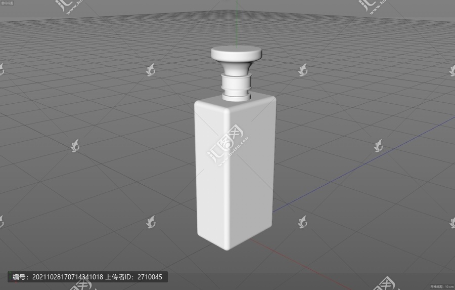 酒瓶模型C4D酒包装