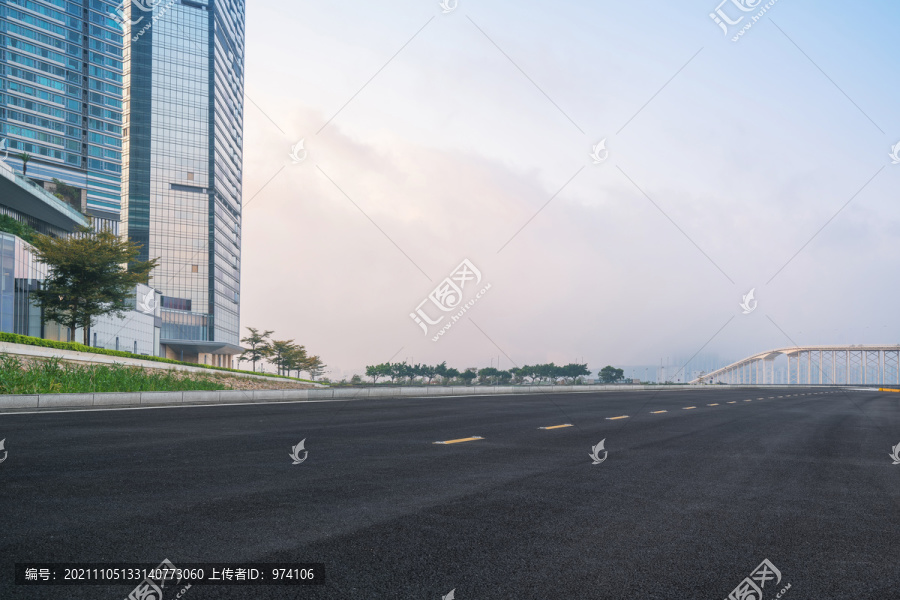 中国澳门的城市建筑和桥梁和公路