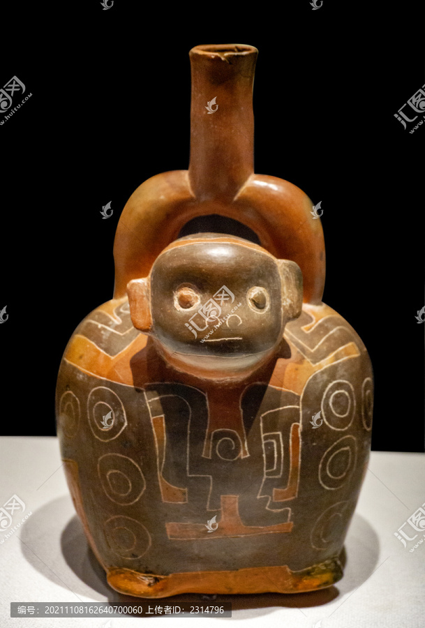 猴形陶瓶