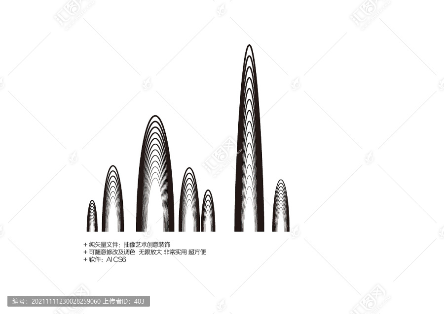 创意概念艺术线条未来城市建筑装