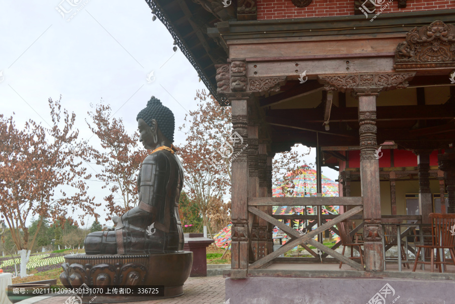 尼泊尔神庙佛塔及佛像