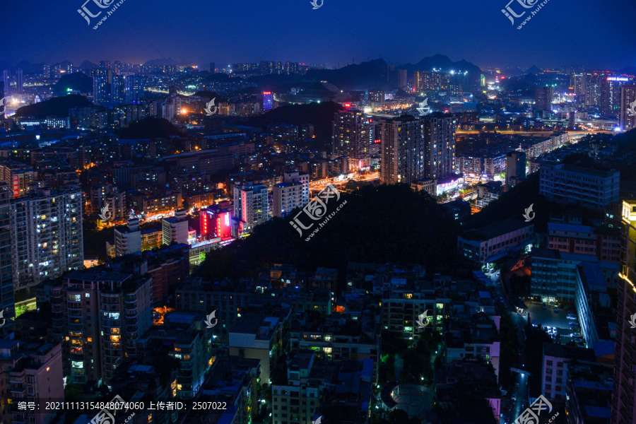 贵阳市花果园商务区夜景