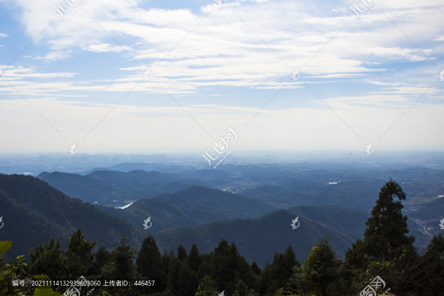 太阳山俯视