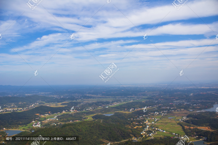 太阳山俯视