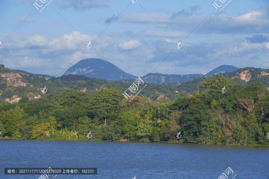 河流沿岸地理风景