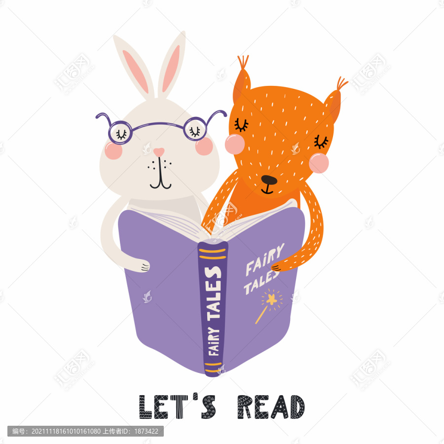 兔子与狐狸读童话故事插图