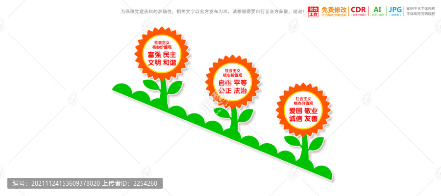 核心价值观楼梯楼道文化墙